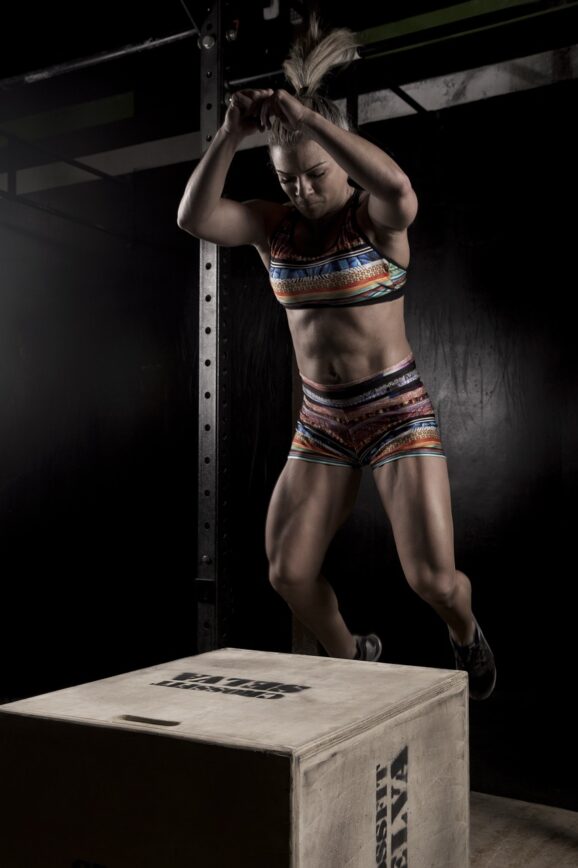 Box jump Crossfit seance